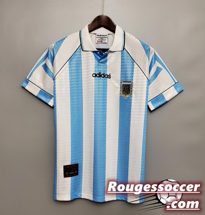 1996-97 Argentina Retro Home Kit Soccer Jersey